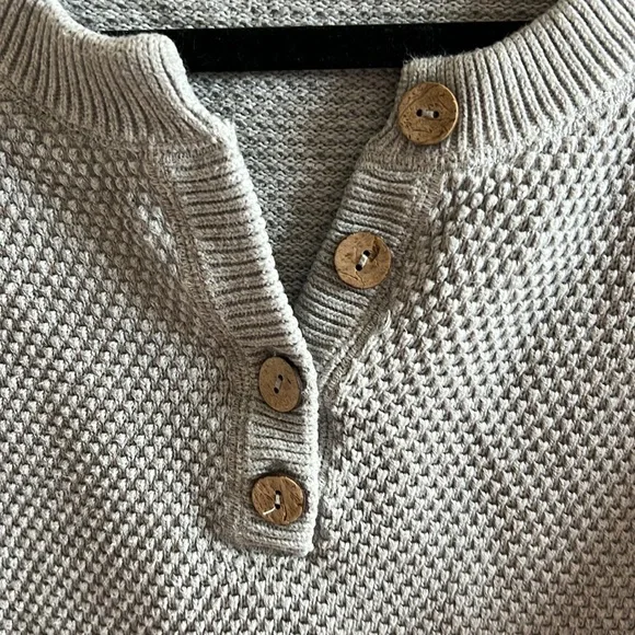 Free People Beach Hailee Sweater in Grey Top Only - Picture 3 of 6